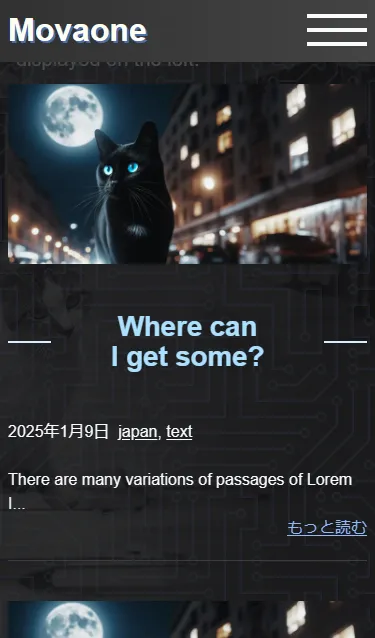 管理画面 - カスタマイザー