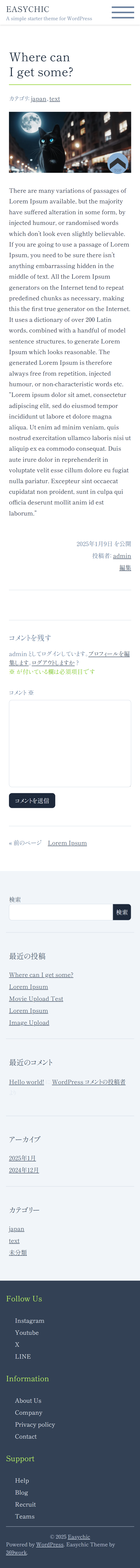 スマートフォンでの個別投稿ページ（拡大して見る）